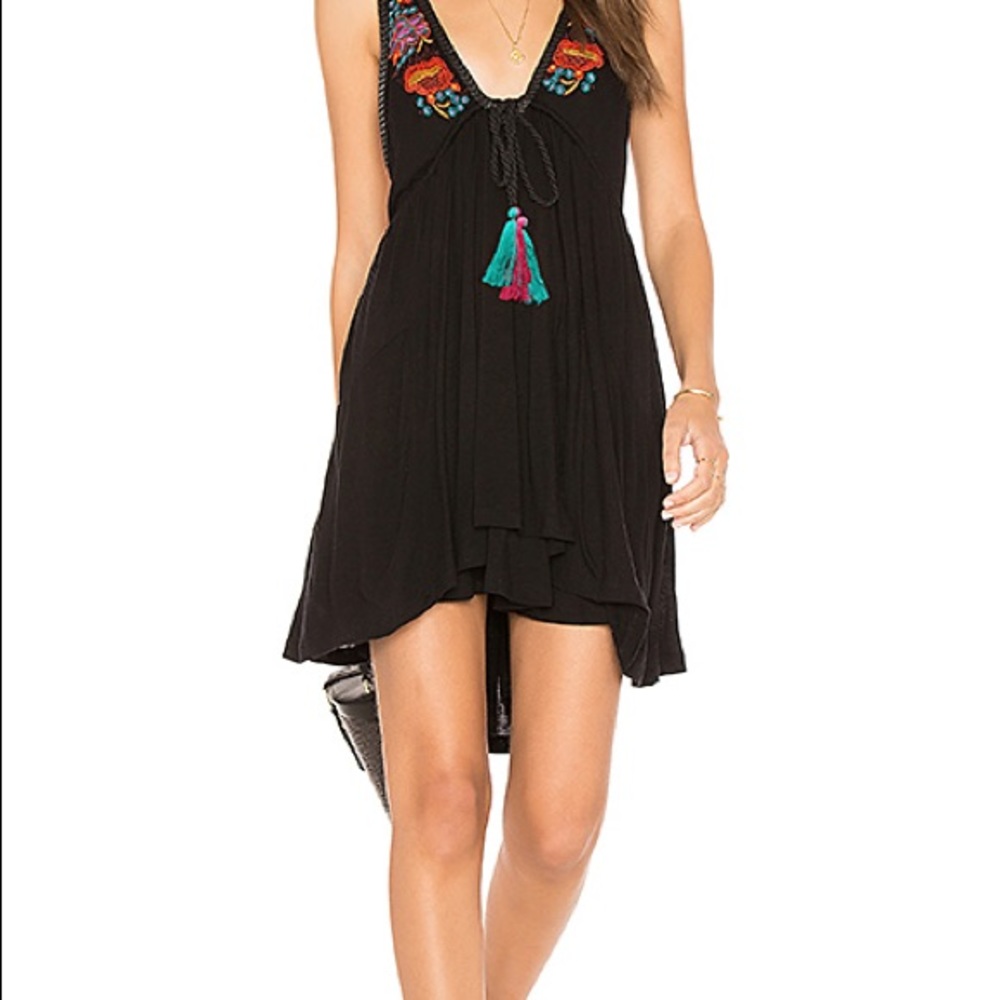 FREE PEOPLE Lover’s cove mini dress with tassels